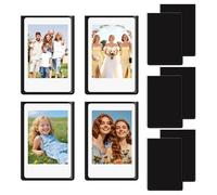 EclipseGuard 10 Pièces Cadres Photo Magnétiques Frigo pour Pellicule Polaroid Instax Mini, 9,5 x 6,5 cm Magnets Photo Cadre pour Photos, Cartes Postales, Noir