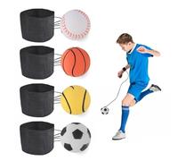EclipseGuard 4 Pièces Balle Sautant avec Ficelle, Balle avec Cordon, Balle avec Elastique Ballon de Poignet avec Ficelle,Balles sur Corde élastique, Balle de Retour de Balle à Ressort