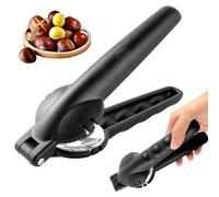 EclipseGuard Pince à châtaignes, Pince à Marrons, Casse-Noix, Coupe-Marrons en Acier Inoxydable, ouvre-châtaignes, ustensiles de Cuisine ouvre Fruits secs pour Noix, châtaignes, Noix (Noir)