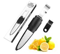 EclipseGuard Râpe Zesteur Rapeuse Fromage INOX, Râpe à Fromage, Parmesan Citron Muscade avec Couvercle Protecteur, Poignée Antidérapante, Lavable au Lave Vaisselle, Multifonction