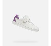Geox J Eclyper Girl A Basket, White Lilac, 28 EU