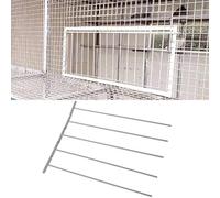 ECMQS 5pcs Course D'oiseaux Porte Cage à Pigeon Acier Inoxydable Entrée Piège à Fil Rideau De Porte