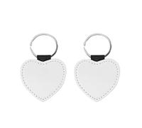 ECMQS Accès au véhicule portable en cuir PU, double cœur en forme de cœur