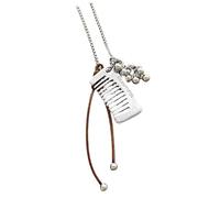 ECMQS Accessoire pendentif en forme de peigne pour en métal polyvalent pour le bureau et les activités de loisirs Chaîne de pull polyvalente