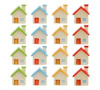 ECMQS Adorable petit modèle de maison de campagne en résine | Résine faite à la main, présentoirs et collections miniatures, idéal pour l'aménagement d'intérieur, les activités de