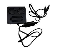 ECMQS Appareil de bureau adapté à la lecture d'un ordinateur portable | Connexion alimentée par USB, prise d'entrée de 3,5 mm, réglage du son en ligne, corps pour zones d'apprentissage