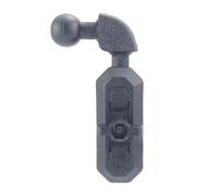 ECMQS Barre d'extension à tête sphérique de 17 mm avec rotation à 360 | Compatible avec le support de téléphone de voiture et la tablette avec tableau de bord rotatif à 360 degrés