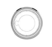 ECMQS Boîtier de montre de 52 mm de diamètre compatible avec : argenté | Coque de protection en métal polymère avec découpes de boutons pour un usage quotidien