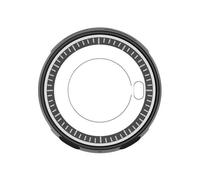 ECMQS Boîtier de montre de 52 mm de diamètre compatible avec : noir | Coque de protection en métal polymère avec découpes de boutons pour un usage quotidien