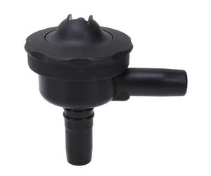 ECMQS Bouchon à valve sous vide avec régulation du vide, noir | Fuite efficace avec technologie de régulation du vide pour les systèmes de traite des bovins et des moutons