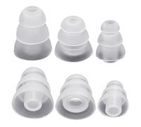 ECMQS Bouchons d'oreille en silicone transparent de 3,8 mm pour améliorer | Large compatibilité pour écouteurs intra-auriculaires et appareils auditifs de plusieurs tailles, lot de 6 pour une écoute