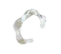 ECMQS Bracelet manchette avec finition acrylique marbré, C | Accessoire ouvert à enfiler pour un rendez-vous ou une fête