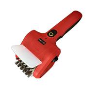 ECMQS Brosse rechargeable pour grill, passe au lave-vaisselle, LED, rouge | Brosse à récurer électrique pour barbecue avec éclairage LED - Outil de nettoyage essentiel pour le camping
