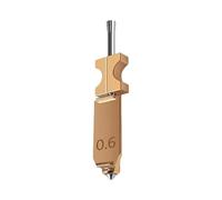ECMQS Buse professionnelle Hotend pour AD5X avec acier inoxydable, 0,6 mm | Bloc chauffant et tube de cou avec manchon d'isolation thermique, buses en acier inoxydable pour une impression 3D de haute