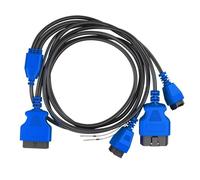 ECMQS Câble adaptateur de diagnostic FCA pour véhicule | Harnais 12+8 avec 250 cm pour installation de lecteur, accès à la cabine et travaux d'entretien