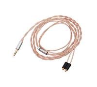 ECMQS Câble de casque MMCX de 3,5 mm pour moniteurs intra-auriculaires | Câble audio tressé avec boîtier métallique de 1,2 m pour une utilisation quotidienne d'écoute