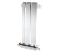 ECMQS Câble élévateur flexible PCIe 5.0 pour montage vertical GPU, blanc | Bande passante élevée avec connecteurs plaqués or pour montage vertical GPU et stabilité des signaux de vitesse rapide