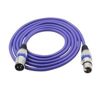 ECMQS Câble Studio XLR mâle vers femelle A 1 m | Câble de musique XLR avec réduction du bruit, microphone XLR mâle vers femelle pour enregistrements professionnels
