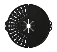 ECMQS Cache-pots en silicone multi-usages - Noir | Protection anti-éclaboussures en silicone, écran anti-éclaboussures pliable, couvercle de poêle, accessoires de cuisine pour