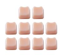 ECMQS Capuchons d'accent pour claviers mécaniques, rose poudré | Capuchons de touches en polycarbonate avec finition oreilles de chat Jelly et profil MAO pour la zone de navigation de la