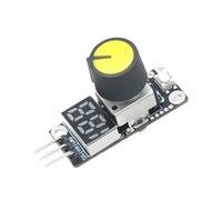 ECMQS Carte contrôleur PWM avec bouton rotatif pour tuning ESC, 1 pièce | Affichage LED, connecteur 3 broches et commande par bouton pour une utilisation dans les projets électroniques