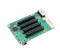 ECMQS Carte d'extension de stockage de 8,31 cm pour ordinateurs | Alimentation de secours pour les constructions de serveurs avec 5 liaisons de disque et deux méthodes d'alimentation