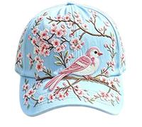 ECMQS Casquette de baseball décorative douce et légère | Casquette de baseball à six panneaux à bord incurvé brodé sur le devant en tissu doux 57-60 cm Guide d'ajustement pour un