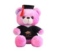 ECMQS Charm Ours Docteur en peluche avec motif de remise de diplôme, doux
