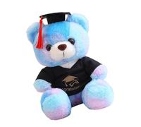 ECMQS Charm Ours Docteur en peluche avec motif de remise des diplômes, doux