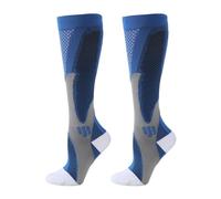 ECMQS Chaussettes de sport respirantes multi-usages | Bas de compression élastiques avec évacuation de la transpiration et structure en polyester pour une correspondance active au