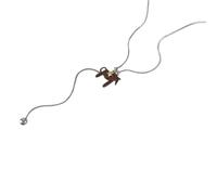 ECMQS Collier superposé Zodiacal Cheval | Collier rétro symbolique pour représentation, accessoire de bijoux tendance pour elle