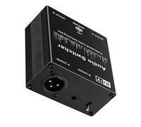 ECMQS Commutateur de source sonore multiformat pour musiciens, 2 CC | Sélecteurs de sons passifs studio pour micros et niveaux de ligne Commutation de signaux Facile à utiliser pour un usage