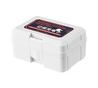 ECMQS Compartiment à piles pour appareils photo compacts, Cool Gray RED | Plusieurs compartiments pour un rangement sûr et un transport facile pour les ustensiles de voyage en plein air