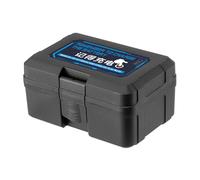 ECMQS Compartiment batterie pour appareils photo compacts, noir, bleu, noir | Plusieurs compartiments pour un rangement sûr et un transport facile pour les ustensiles de voyage en plein air