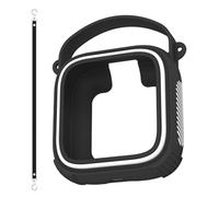 ECMQS Coque audio ajustée en silicone avec dragonne, noir | Design ouvert pour le transport quotidien du Boom Go 3i à la maison et à l'extérieur
