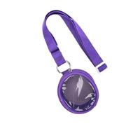 ECMQS Coque Paradis avec fenêtre transparente Violet | Construction en nylon, sangles réglables pour un transport facile, coins renforcés et couche intérieure douce
