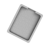 ECMQS Coque plate en silicone pour antenne V5 Panel Wraparound, gris foncé | Intérieur géométrique, placement libre