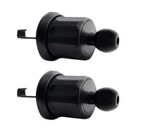 ECMQS Crochet Clip Air Vent Mount Base 17mm Joint à rotule rétractable | Crochet de serrage de bouton pour une utilisation quotidienne sur les voitures, camions, SUV pendant les courses locales