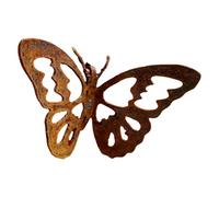 ECMQS Décoration de jardin en fer Papillon Papillon | Récipient à fleurs, pot de fleurs papillon à suspendre, décoration artistique pour extérieur, décoration pour cour