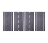 ECMQS Disposition de la route miniature pour des chemins créatifs et droits | Composants modulaires pour routes reconfigurables, projet de modélisation de construction sûr avec bords arrondis