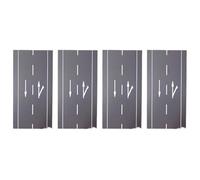 ECMQS Disposition de rue miniature pour créatifs, droite turnarrow