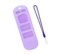 ECMQS Dragonne Support de télécommande Luminous Purple | Coque en silicone souple, texture antidérapante, couverture sûre, zone de canapé