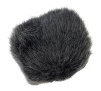 ECMQS Edges Protection de microphone pour AM8 Noir et blanc | Filtre en fourrure synthétique douce avec réduction efficace du vent pour un son clair pendant le podcast