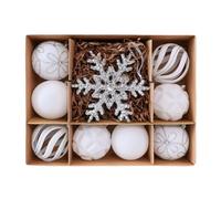 ECMQS Ensemble de décorations de sapin de Noël avec boules de Noël Soft