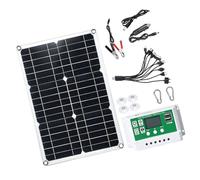 ECMQS Ensemble de panneaux solaires portables design monocristallin, B | Ports de sortie USB pour le camping et la sauvegarde en plein air