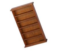 ECMQS Figurine de bibliothèque en bois naturel pour une, Hu