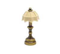 ECMQS Figurine modèle d'une lampe de table style européen, échelle B | Figurine de lampes de table en métal, accessoire d'exposition, décoration, modèle de bricolage, scènes de projet