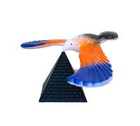 ECMQS Finger Balance Jouet en plastique Motif oiseau Bleu Orange | Démonstration du principe d'équilibre plastique pour la physique grâce à une interaction ludique