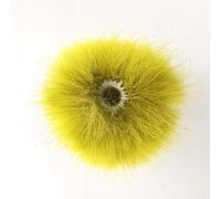 ECMQS Fourrure artificielle, pare-brise de rechange pour Lavalier, jaune | Chancelière en fourrure synthétique avec protection de pare-brise souple et filtre coupe-vent pour baladodiffusion et