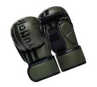 ECMQS Gants de boxe en cuir PU avec rembourrage en mousse, gants de kickboxing avec bandage de poignet réglable pour hommes et femmes, entraînement de sparring, gants de boxe